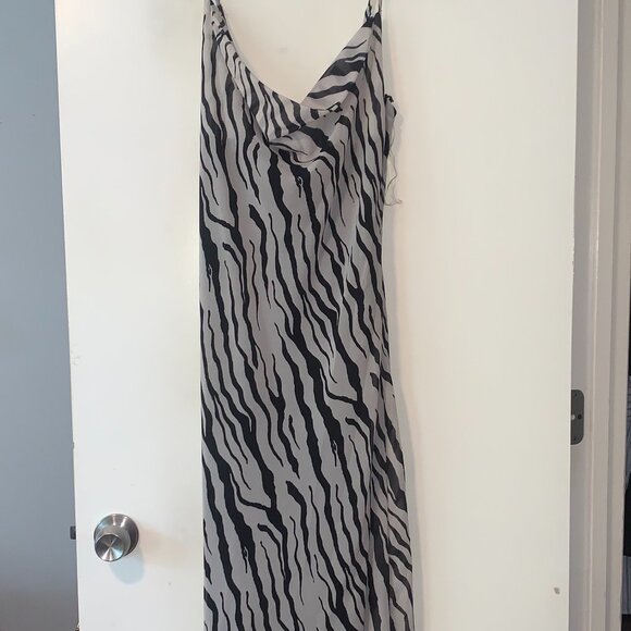 Zebra Print Maxi Dress - Picture 1 of 4